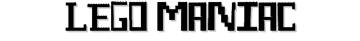 Lego Maniac font